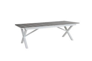 Hillmond High Pressure Laminate Top Dining Table - White Extendable 237-297cm Product Image